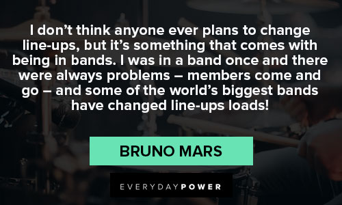 Special Bruno Mars quotes