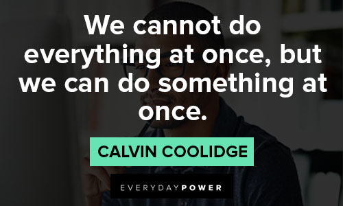 Calvin Coolidge quotes about progress