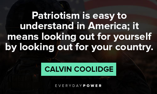 Calvin Coolidge quotes about patriotism