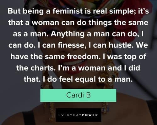 cardi b quotes about woman