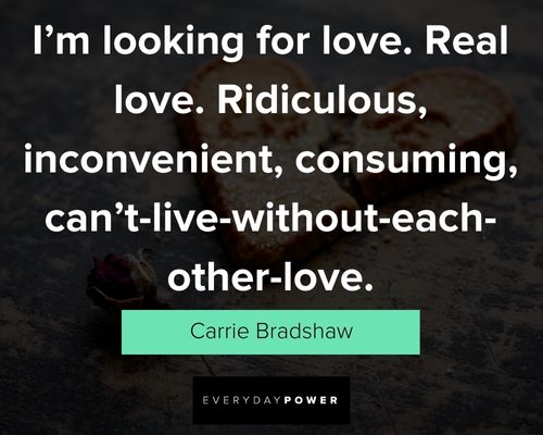 Wise Carrie Bradshaw quotes