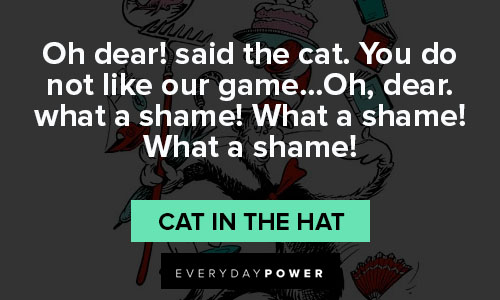 Unique Cat in the Hat quotes