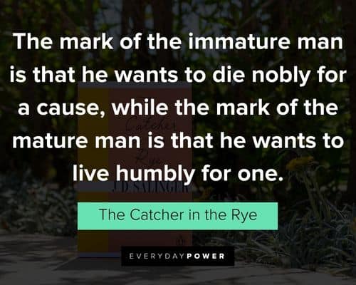 Wise Catcher in the Rye quotes
