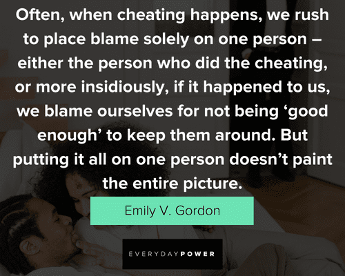cheating quotes on paint the entire picture