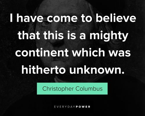 Christopher Columbus quotes about America