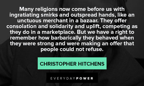 Inspirational Christopher Hitchens quotes