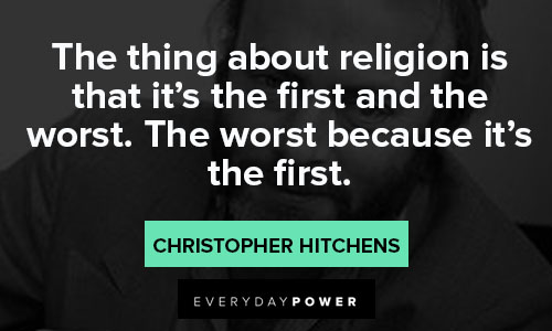 Christopher Hitchens quotes about religion