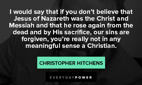 Christopher Hitchens quotes on Christian