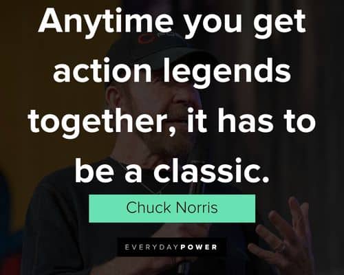 Chuck Norris quotes about his career