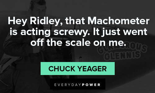 Chuck Yeager quotes for acting