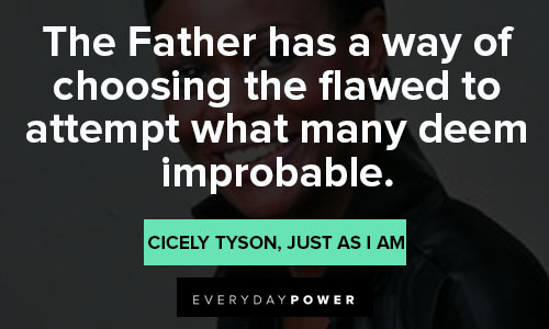 Famous Cicely Tyson quotes from her memoir about God