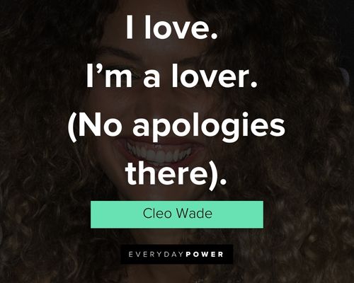 Cleo Wade quotes about I love. I’m a lover