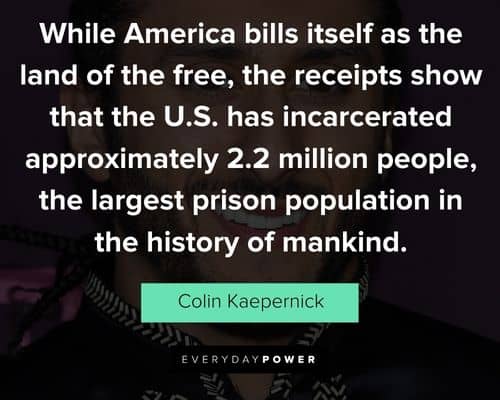 Colin Kaepernick quotes about mankind