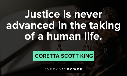 Coretta Scott King quotes about human life