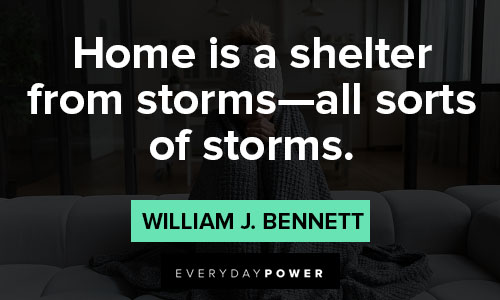 coronavirus quotes that home is a shelter from storms