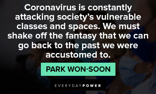 coronavirus quotes from Park Won-soon