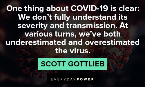 coronavirus quotes from Scott Gottlieb