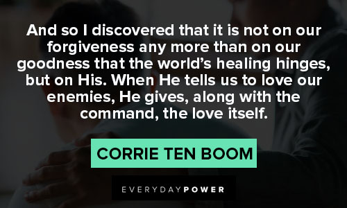 Corrie Ten Boom quotes on discovered 