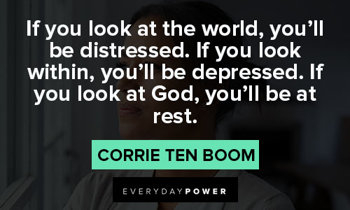 Corrie Ten Boom quotes about world