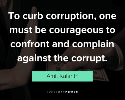 to curb corruption quotes