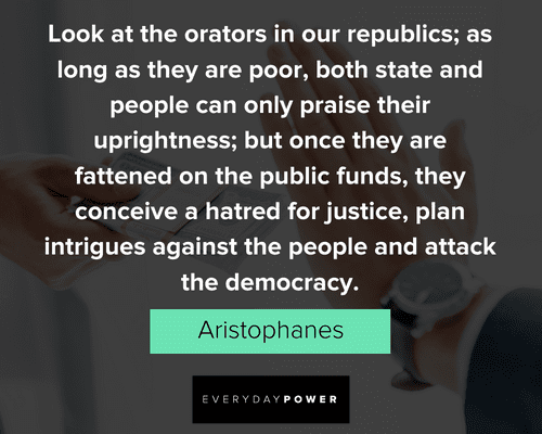 corruption quotes from Aristophanes