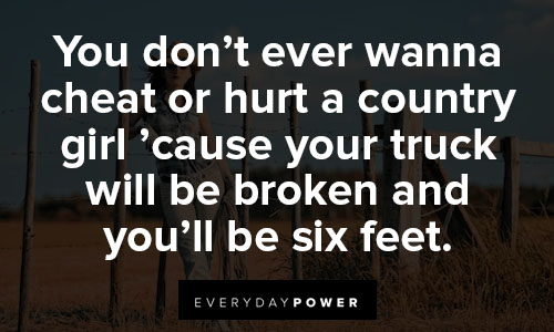country girl quotes about broken