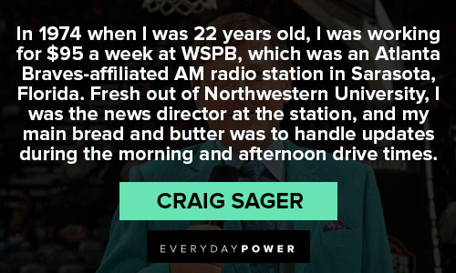 Special Craig Sager quotes