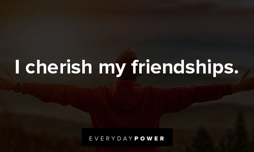daily affirmations about friendship