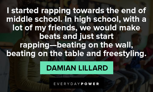 Damian Lillard quotes on school