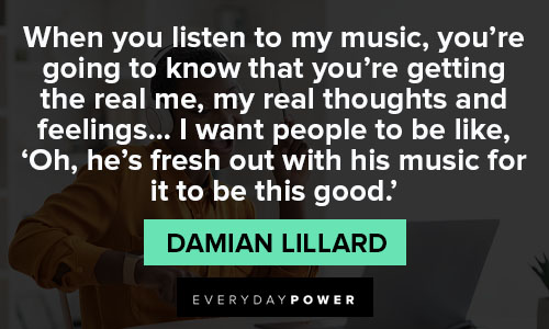 Damian Lillard quotes about feeling