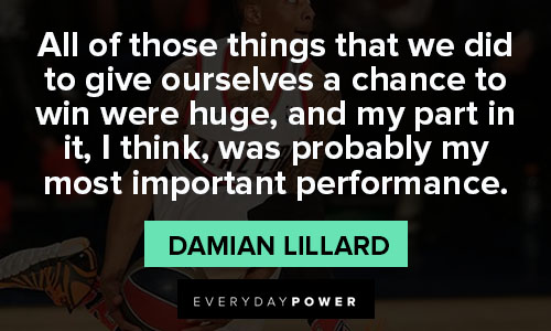 More Damian Lillard quotes 