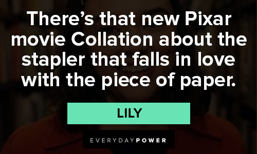 Dash and Lily quotes for new Pixar movie Collation