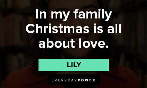 Dash and Lily quotes in my family Christmas is all about love