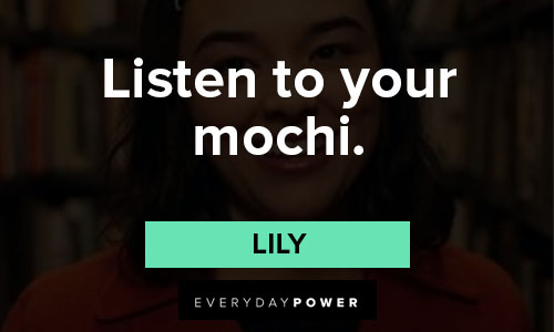 Dash and Lily quotes of listen to your mochi