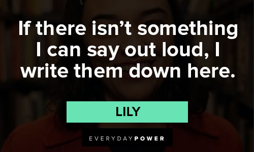 Dash and Lily quotes that if there isn’t something I can say out loud, I write them down here