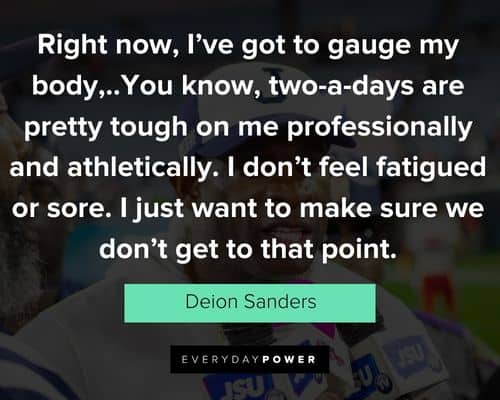 Positive Deion Sanders quotes