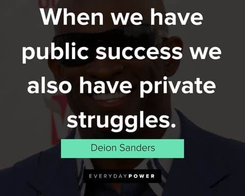 Deion Sanders quotes about success