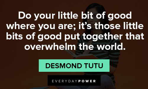 Desmond Tutu quotes about world
