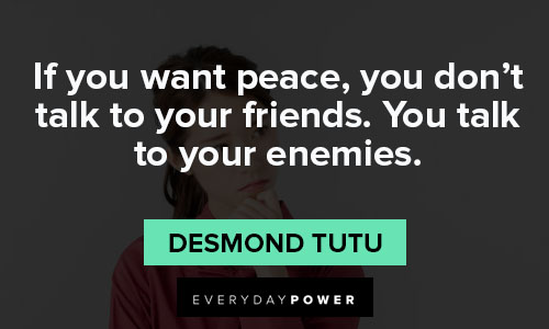 Desmond Tutu quotes about peace