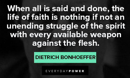 Dietrich Bonhoeffer quotes about weapon 