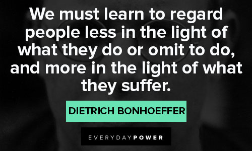 Dietrich Bonhoeffer quotes about suffering, judgment, and justice