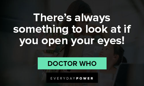 Doctor Who quotes about eyes