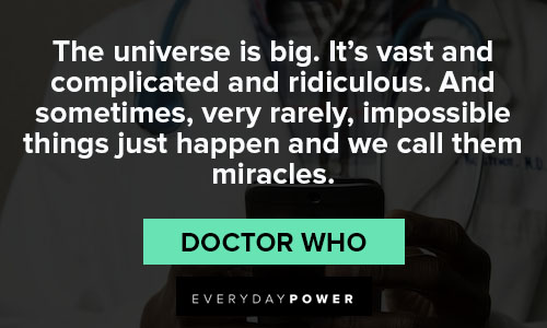 Inspirational Doctor Who quotes