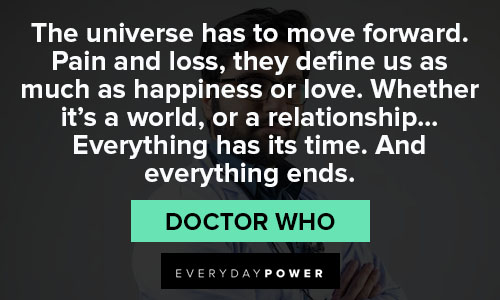 Doctor Who quotes about pain