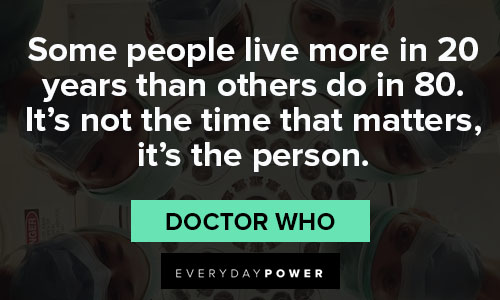 Doctor Who quotes about person