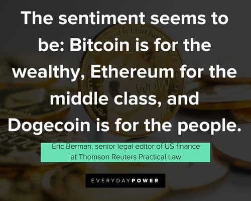 Dogecoin quotes from financial experts