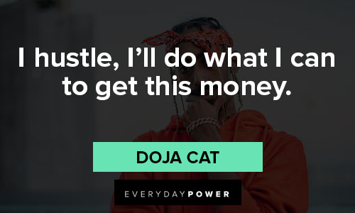 doja cat quotes about money