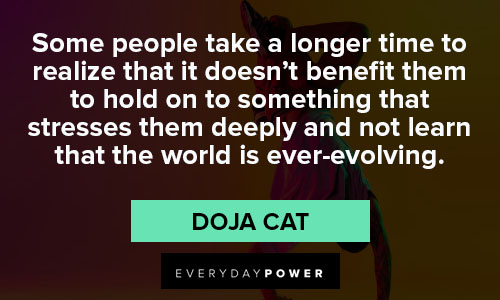 doja cat quotes about world