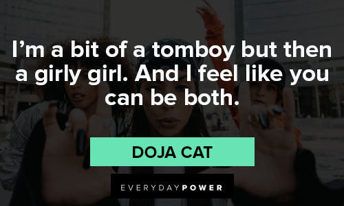 doja cat quotes on girly girl