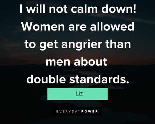 Double standard quotes about women